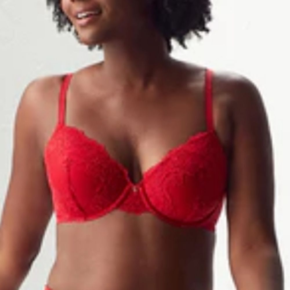 BRAND NEW BLACK FUCHSIA LACE PLUS SIZE BRA